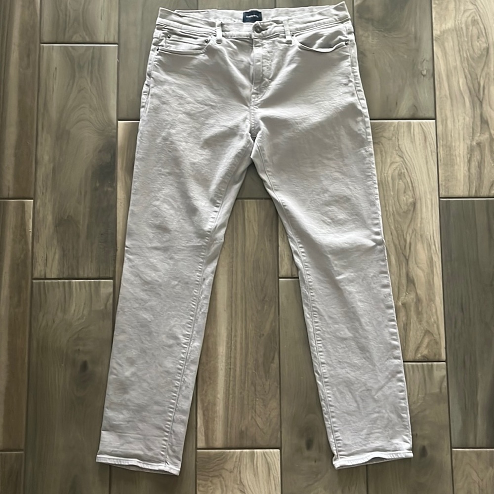 J. Crew Light Gray Stretch Jeans. Size 36x32. Excellent condition! No stains!